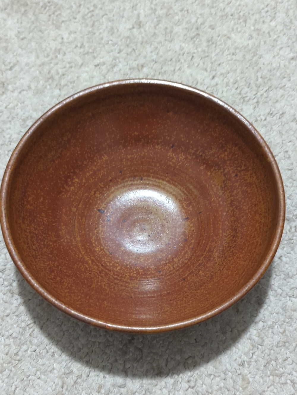 Handmade Rustic Brown Ceramic Bowl
